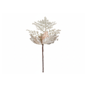 Rama navideña con flor 52cm x2023109c champagne