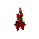 Rama navideña con pascua 30cm xs1042406r roja