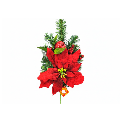 [69501] Rama navideña con pascua 61cm xs1042143r roja