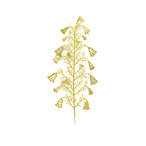 [76384] Rama navideña campana 18x43cm dorado