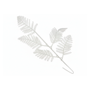 Rama navideña hoja 17x32cm 2-cs2202-0117 blanco