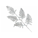 Rama navideña hoja 17x32cm 2-cs2202-0117 plata