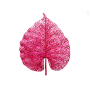 Rama navideña hoja 20x64cm 2-cs1503-879 blanco