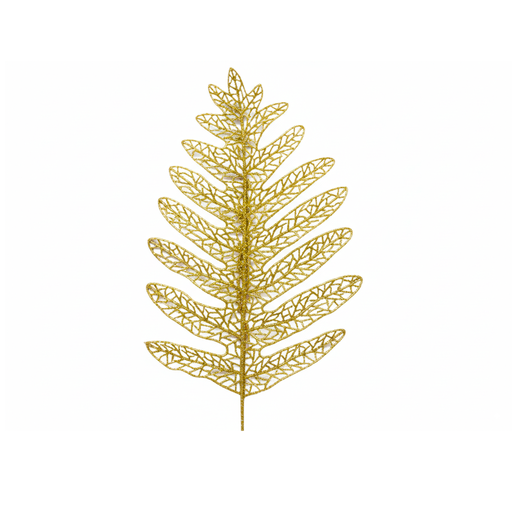 [76375] Rama navideña hoja 22x44cm 2-cs1503-878 dorado