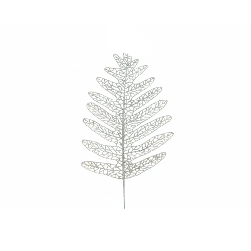 [124450] Rama navideña hoja 22x44cm 2cs1503-878 plateado