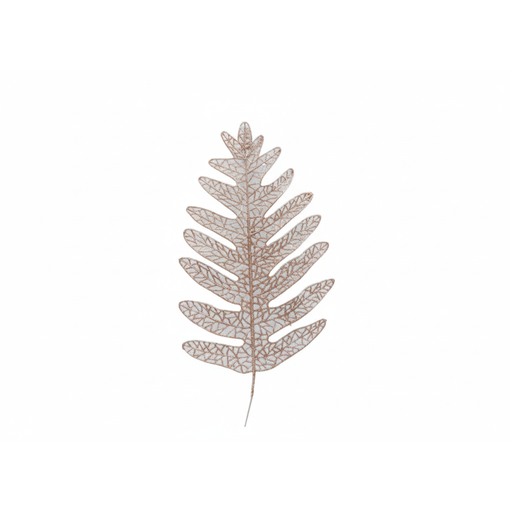 [124455] Rama navideña hoja 22x44cm s1503-878 rosa/dorado