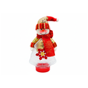 Recipiente plastico forma muñeco navideño 2pcl1604-0989