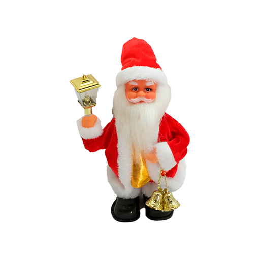 [124266] Santa claus 30cm con sonido/movimiento terciopelo varios diseños