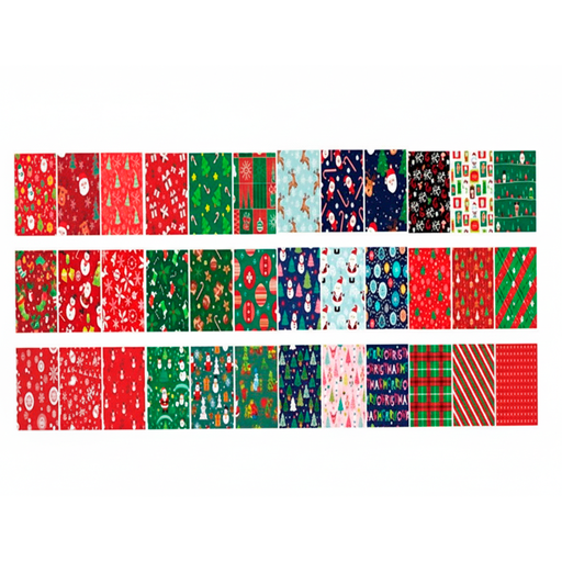 [147962] Papel para regalo navideña 51x75cm varios diseños
