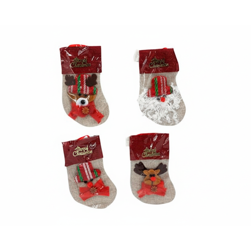 [92321] Adorno navideño bota colgar 8x14cm varios colores