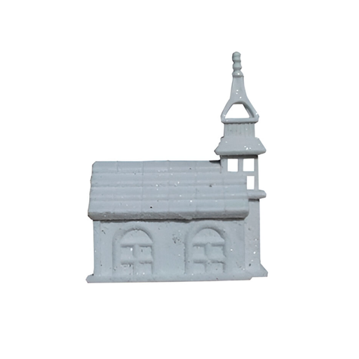[124199] Adorno navideño casa 7.5x10cm 2cs2202-0172 blanco