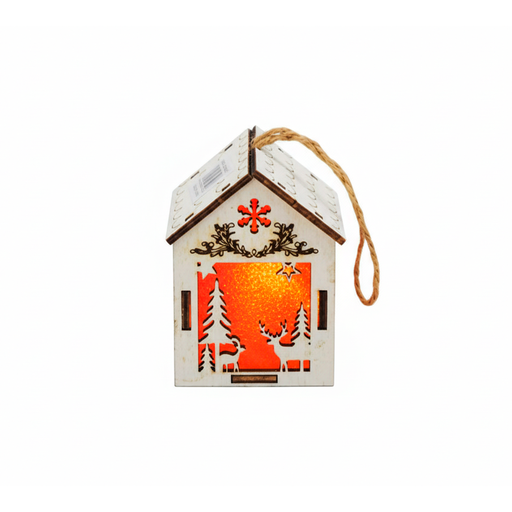 [108134] Adorno navideño casa colgar con luz dsa1904-0372