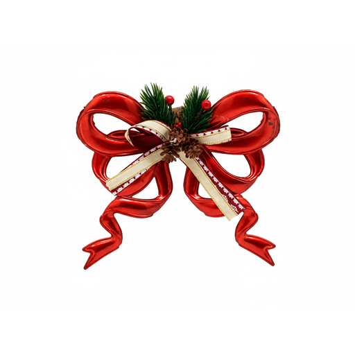 [129528] Adorno navideño chongo colgar 19.5x3x17.5cm rojo