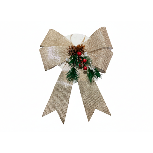 [92368] Adorno navideño chongo colgar 22x29cm 04222 cafe