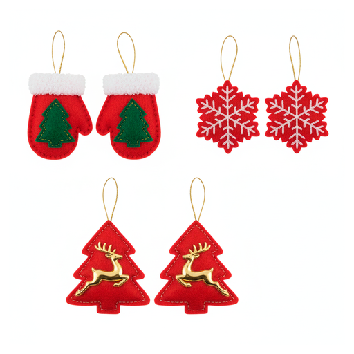 [129458] Adorno navideño colgar 2pc 10cm gj650411 varios diseños