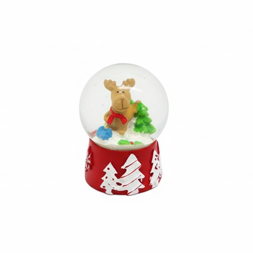 [114884] Adorno navideño esfera cristal 4.5x6cm ct-8 varios diseños