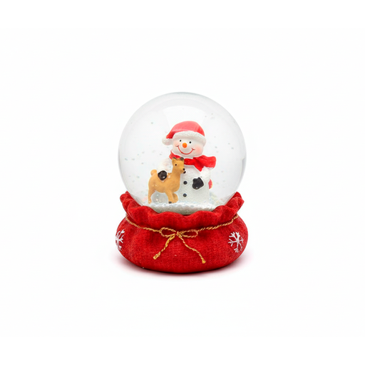 [114892] Adorno navideño esfera cristal 6.5x8cm t-22 varios diseños