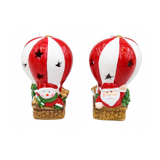 [129434] Adorno navideño forma globo con luz 2302-4122 varios diseños