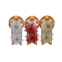 Adorno navideño flor pascua 2pc 10cm 218 varios colores