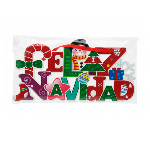 [92434] Adorno navideño letrero feliz navideño291 varios diseños