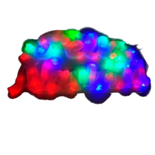[92544] Adorno navideño letrero feliz navida con luz 45x21cm