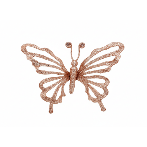 [125792] Adorno navideño mariposa 20cm xh1463216gf rosa