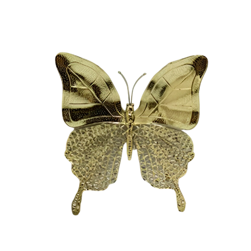[120724] Adorno navideño mariposa 20x18cm 20716g dorado