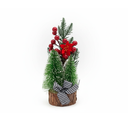 Adorno navideño mini arbol 24cm 82177