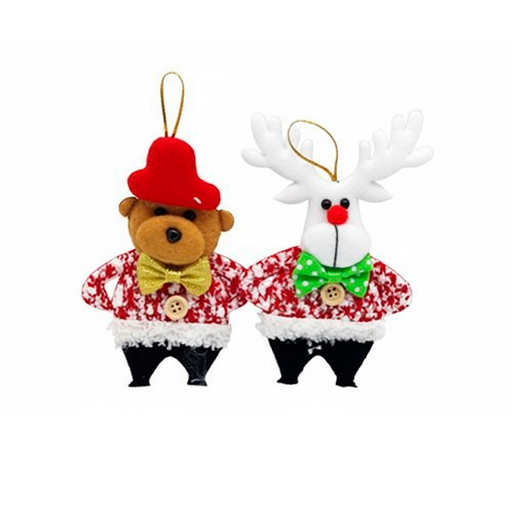 [129460] Adorno navideño muñeco colgar 12cm 0402 varios diseños