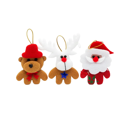 [129456] Adorno navideño muñeco colgar 7cm gj650410 varios diseños