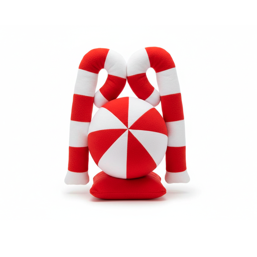 [108020] Adorno navideño para carro baston fj-q201 rojo blanco