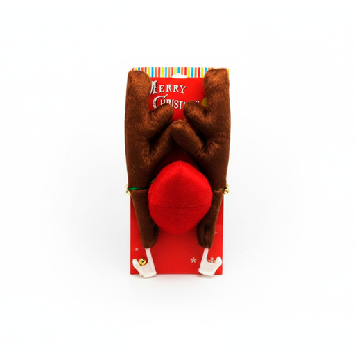 [108022] Adorno navideño para carro cuernos fj-q202 cafe