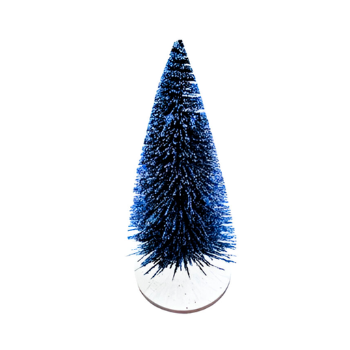 [129375] Adorno navideño pino 17x7cm 03-1420 azul oscuro