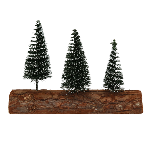 [129407] Adorno navideño pino 3pc cht-12-26 verde