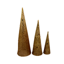 Adorno navideño pino 3pc l1604 dorado/plateado/champabne