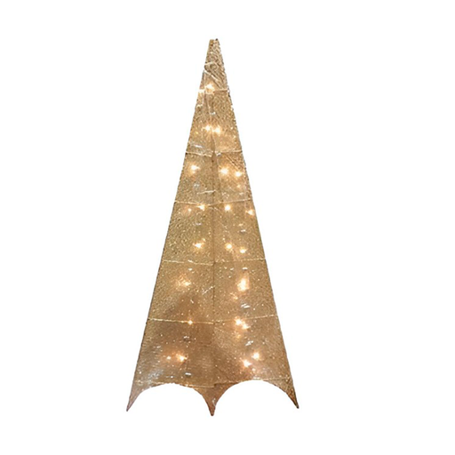 [130859] Adorno navideño pino con luz 1.8m rojo dorado blanco