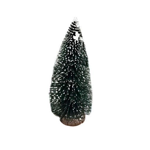 [129373] Adorno navideño pino con nieve 20cm ch-05-20 verde