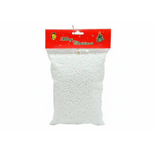 [124635] Adorno navideño tipo nieve foamy 23x15cm blanco