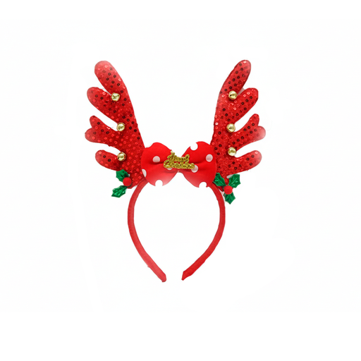 [130608] Adorno navideño vincha reno 11x23cm varios colores