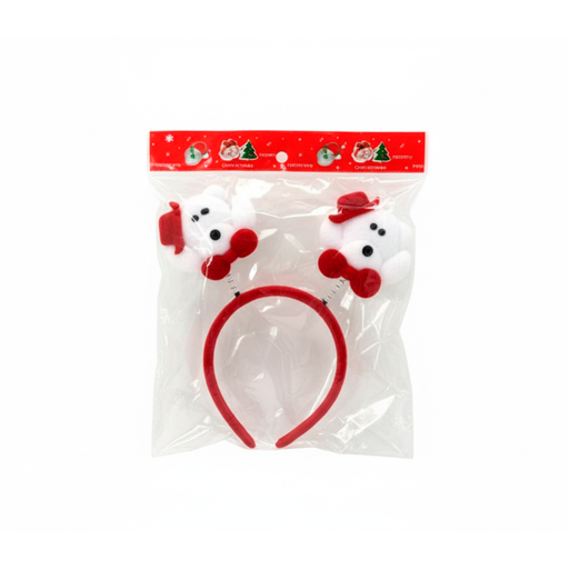 [116274] Adorno navideño vincha/oso 20x21cm 19ht-1221