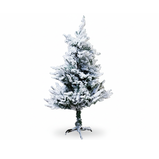 [108196] Arbol de navidad 4' 326t base metal con nieve