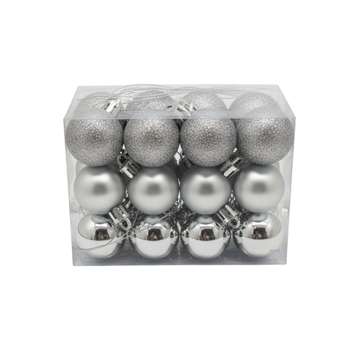 [116065] Bola navideña 3cm 24pc sy21bp-02 b/e/m platea