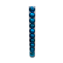Bola navideña 6cm 12pc azul claro brillante escharchado mate sycb20