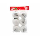 Bola navideña 6cm 6pc 2-lm1704-240 blanco