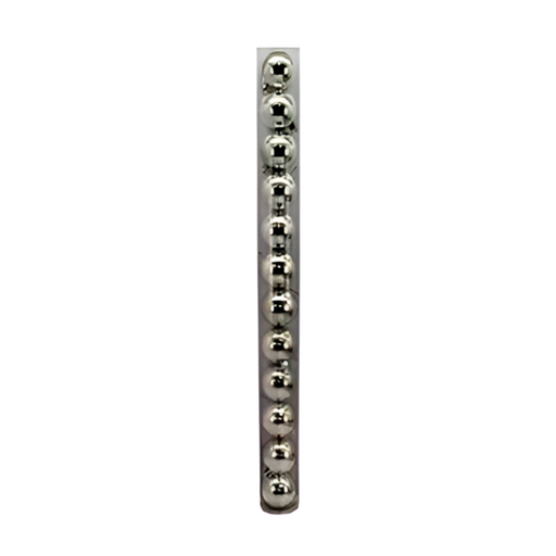 [142894] Bola navideña 7cm 12pc plateado brillante 2404-0079-1