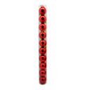 Bola navideña 7cm 12pc rojo brillante