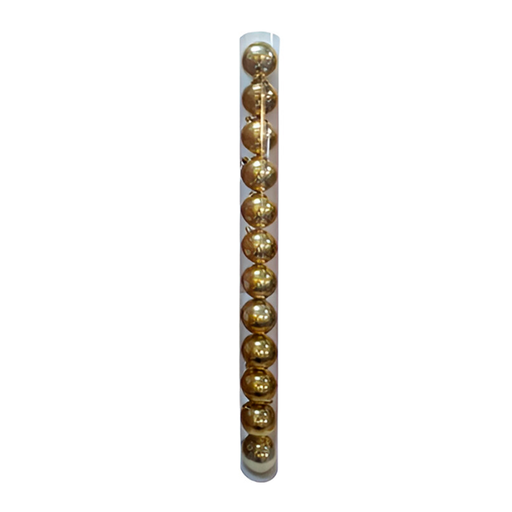 [108887] Bola navideña 8cm 12pc dorado brillante sycb20