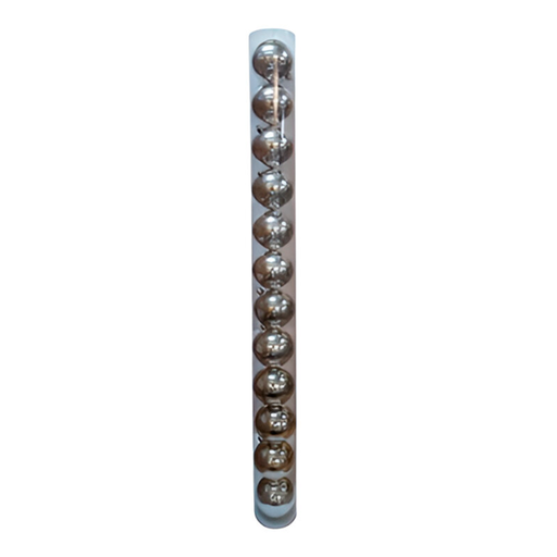 [108893] Bola navideña 8cm 12pc plateado brillante sycb20-28
