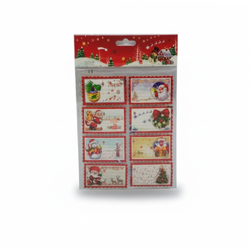 [130863] Calcomania navideña 8pc ylx7549 varios/diseños