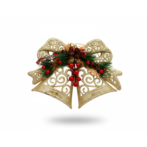 [92373] Campana navideña 28x21cm 2-lm1704-228 varios colores